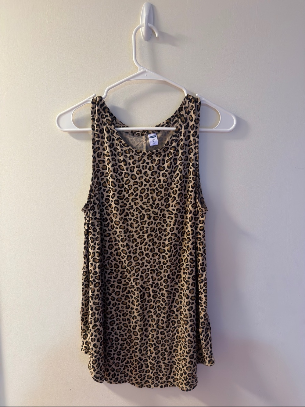 Old Navy Leopard Print Tank Top - Tan & Black